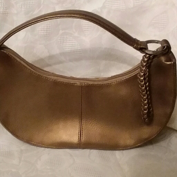 Tommy Hilfiger small metallic gold purse - Picture 2 of 5